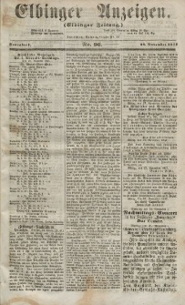 Elbinger Anzeigen, Nr. 96. Sonnabend, 28. November 1857