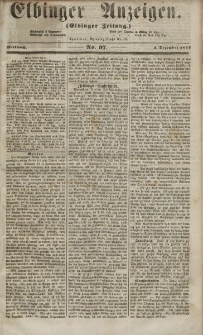 Elbinger Anzeigen, Nr. 97. Mittwoch, 2. Dezember 1857