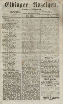Elbinger Anzeigen, Nr. 102. Sonnabend, 19. Dezember 1857