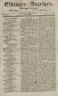 Elbinger Anzeigen, Nr. 105. Mittwoch, 30. Dezember 1857
