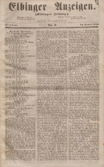 Elbinger Anzeigen, Nr. 8. Sonnabend, 26. Januar 1856