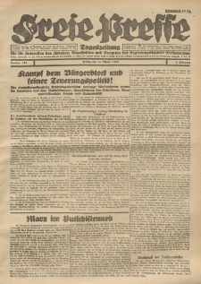Freie Presse, Nr. 158 Freitag 14. October 1927 3. Jahrgang