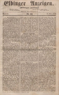 Elbinger Anzeigen, Nr. 25. Mittwoch, 26. März 1856