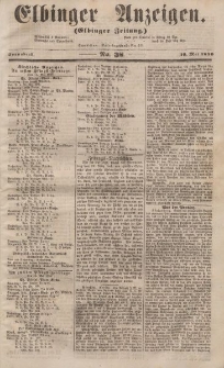 Elbinger Anzeigen, Nr. 38. Sonnabend, 10. Mai 1856
