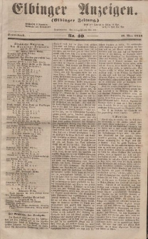 Elbinger Anzeigen, Nr. 40. Sonnabend, 17. Mai 1856