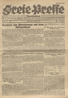 Freie Presse, Nr. 162 Mittwoch 19. October 1927 3. Jahrgang