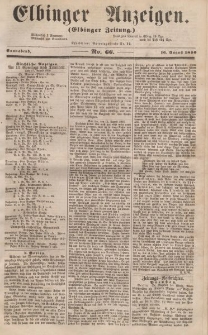 Elbinger Anzeigen, Nr. 66. Sonnabend, 16. August 1856