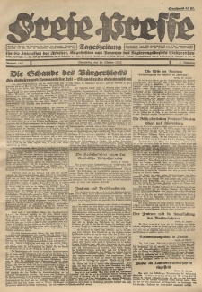 Freie Presse, Nr. 163 Donnerstag 20. October 1927 3. Jahrgang