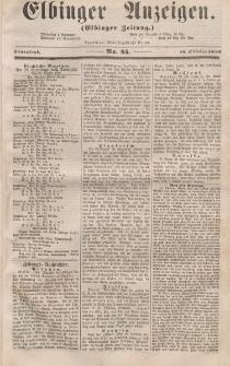 Elbinger Anzeigen, Nr. 84. Sonnabend, 18. Oktober 1856