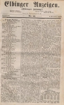 Elbinger Anzeigen, Nr. 90. Sonnabend, 8. November 1856