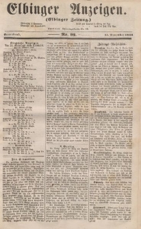 Elbinger Anzeigen, Nr. 92. Sonnabend, 15. November 1856
