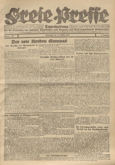 Freie Presse, Nr. 165 Sonnabend 22. October 1927 3. Jahrgang