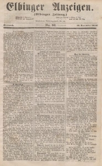 Elbinger Anzeigen, Nr. 93. Mittwoch, 19. November 1856