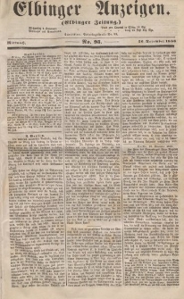 Elbinger Anzeigen, Nr. 95. Mittwoch, 26. November 1856