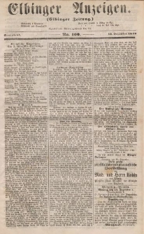 Elbinger Anzeigen, Nr. 100. Sonnabend, 13. Dezember 1856