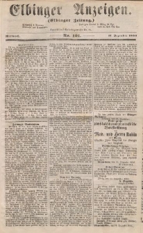 Elbinger Anzeigen, Nr. 101. Mittwoch, 17. Dezember 1856
