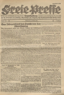 Freie Presse, Nr. 166 Montag 24. October 1927 3. Jahrgang