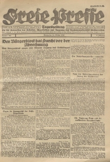 Freie Presse, Nr. 166 Montag 24. October 1927 3. Jahrgang