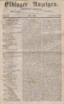 Elbinger Anzeigen, Nr. 105. Mittwoch, 31. Dezember 1856