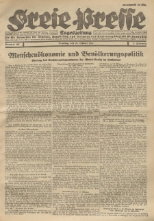 Freie Presse, Nr. 167 Dienstag 25. October 1927 3. Jahrgang
