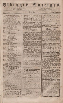 Elbinger Anzeigen, Nr. 9. Sonnabend, 29. Januar 1848