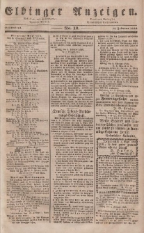 Elbinger Anzeigen, Nr. 13. Sonnabend, 12. Februar 1848