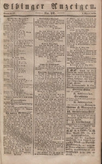 Elbinger Anzeigen, Nr. 27. Sonnabend, 1. April 1848