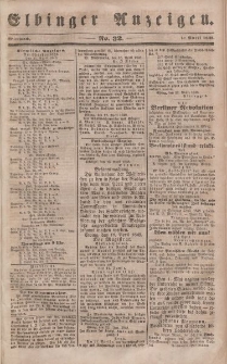 Elbinger Anzeigen, Nr. 32. Mittwoch, 19. April 1848