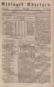 Elbinger Anzeigen, Nr. 35. Sonnabend, 29. April 1848