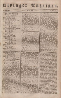 Elbinger Anzeigen, Nr. 39. Sonnabend, 13. Mai 1848