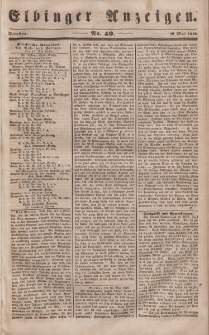 Elbinger Anzeigen, Nr. 40. Dienstag, 16. Mai 1848