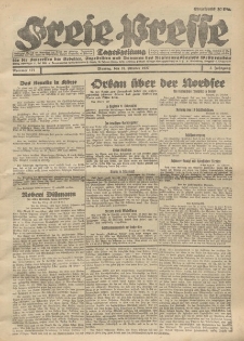 Freie Presse, Nr. 172 Montag 31. October 1927 3. Jahrgang