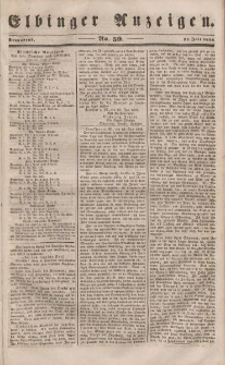 Elbinger Anzeigen, Nr. 59. Sonnabend, 22. Juli 1848