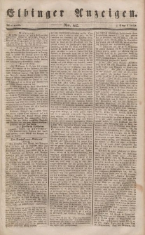 Elbinger Anzeigen, Nr. 62. Mittwoch, 2. August 1848