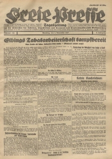 Freie Presse, Nr. 173 Dienstag 1. November 1927 3. Jahrgang