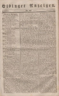 Elbinger Anzeigen, Nr. 81. Sonnabend, 7. Oktober 1848