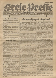 Freie Presse, Nr. 175 Donnerstag 3. November 1927 3. Jahrgang