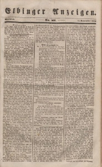 Elbinger Anzeigen, Nr. 88. Mittwoch, 1. November 1848