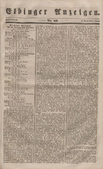 Elbinger Anzeigen, Nr. 89. Sonnabend, 4. November 1848