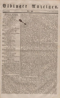 Elbinger Anzeigen, Nr. 97. Sonnabend, 2. Dezember 1848