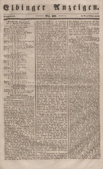 Elbinger Anzeigen, Nr. 99. Sonnabend, 9. Dezember 1848