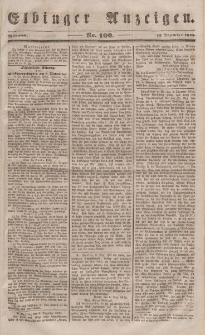 Elbinger Anzeigen, Nr. 100. Mittwoch, 13. Dezember 1848