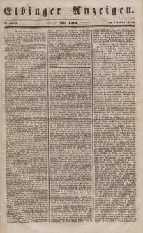 Elbinger Anzeigen, Nr. 102. Mittwoch, 20. Dezember 1848