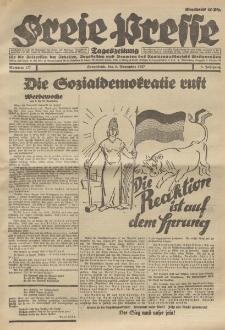 Freie Presse, Nr. 177 Sonnabend 5. November 1927 3. Jahrgang