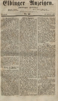 Elbinger Anzeigen, Nr. 17. Mittwoch, 28. Februar 1855
