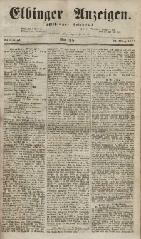 Elbinger Anzeigen, Nr. 25. Sonnabend, 24. März 1855