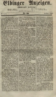 Elbinger Anzeigen, Nr. 32. Mittwoch, 18. April 1855