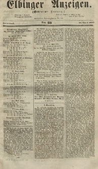 Elbinger Anzeigen, Nr. 33. Sonnabend, 21. April 1855