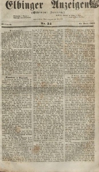 Elbinger Anzeigen, Nr. 34. Mittwoch, 25. April 1855