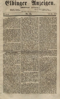 Elbinger Anzeigen, Nr. 44. Mittwoch, 30. Mai 1855